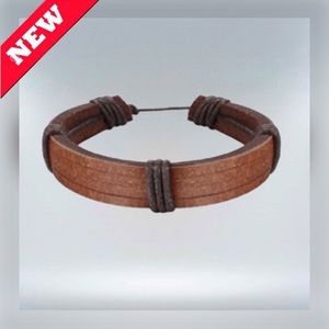 🆕 SALIMUE || Men/Women 8.5” Handmade Adjustable Leather Cuff Bracelet-
